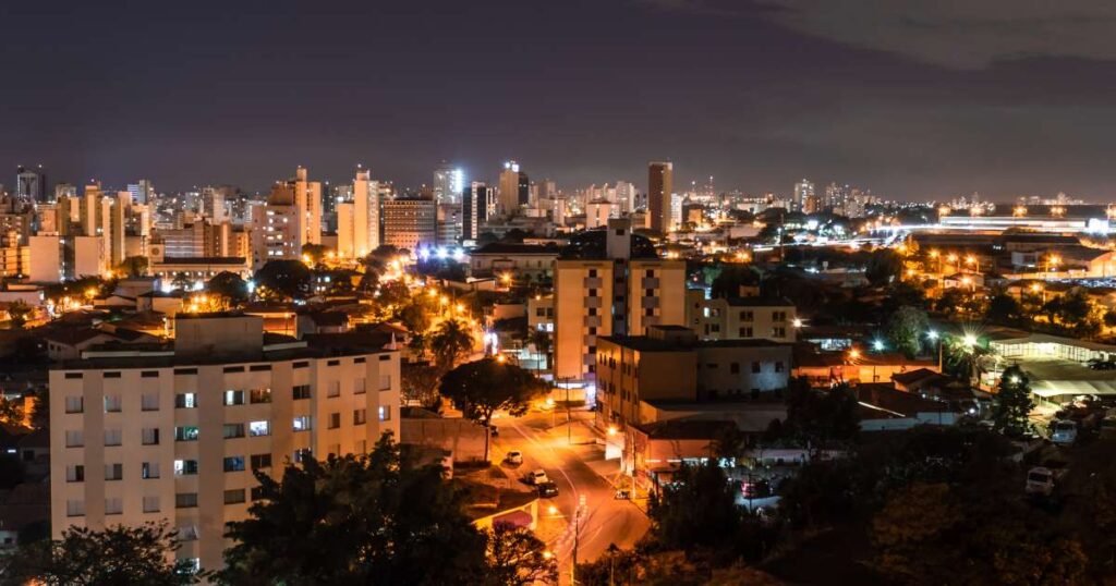 Mapa de Campinas com foco em bairros estratégicos para SEO Local