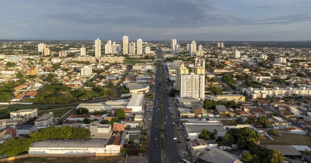 Mapa de Cuiabá com aplicação de estratégia de SEO Local