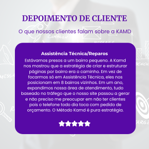 depoimentos e orçamento dos clientes kamd seo para sites locais