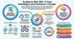 Relatório de auditoria de SEO Local da KAMD mostrando gargalos de velocidade e conversão para empresas de serviços.