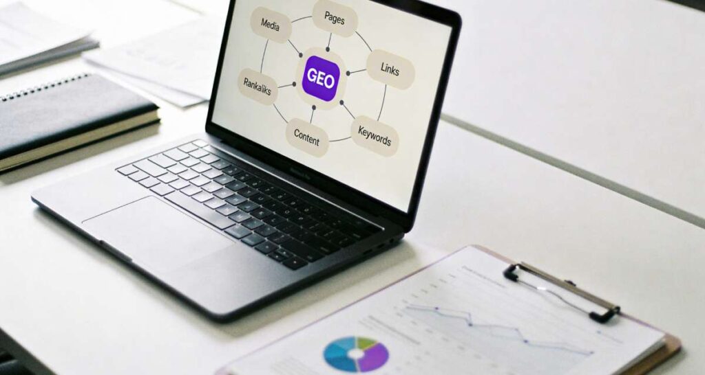 Estrategista de marketing da KAMD em estúdio dramático, representando autoridade e confiança no planejamento de SEO Local para 2026.