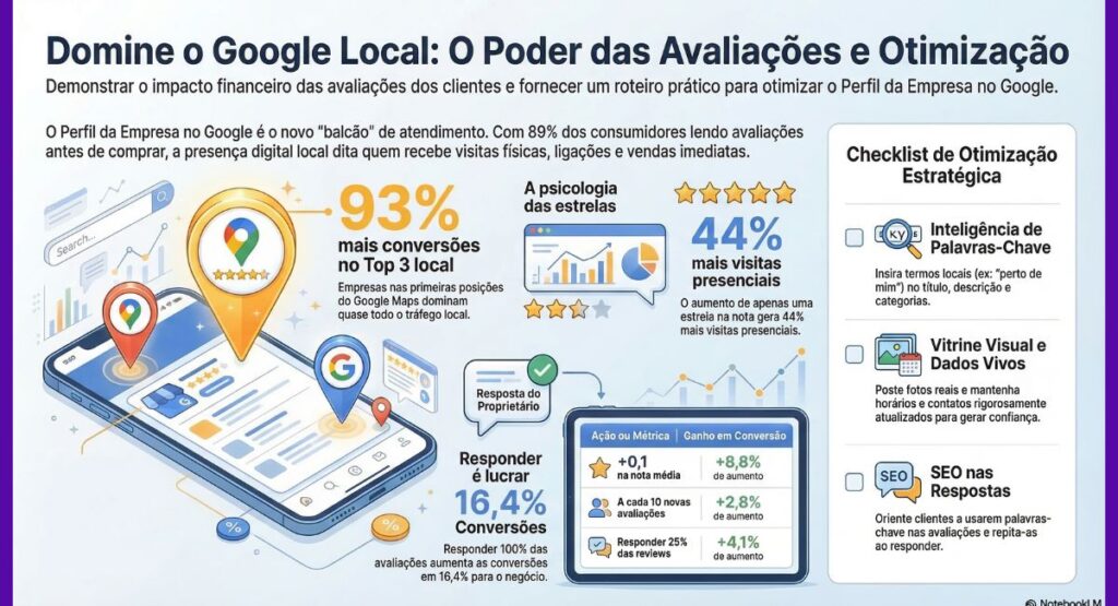 Mapa digital de Belo Horizonte destacando um pino de localização de uma empresa cliente da KAMD com 5 estrelas.